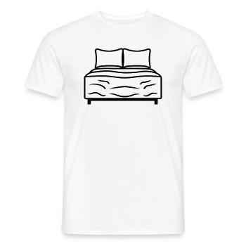 Lit - T-shirt homme - blanc - Devant - AI Model Male 178 dark (178cm)