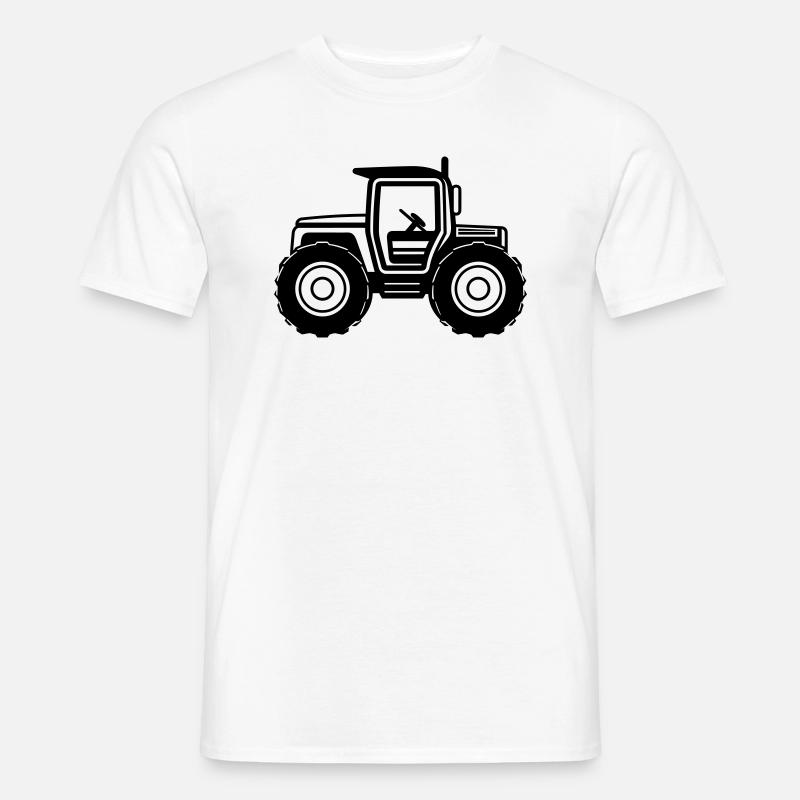 Traktor - Männer T-Shirt - Weiß