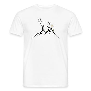 Berg, Alpen - Männer T-Shirt - Weiß - Vorne - AI Model Male 178 dark (178cm)