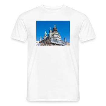 Notre Dame de Bon Secours Chapel Montréal Québec - Men's T-Shirt - white - Front - AI Model Male 178 dark (178cm)