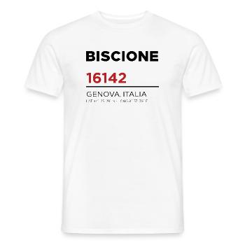 Biscione - Männer T-Shirt - Weiß - Vorne - AI Model Male 178 dark (178cm)