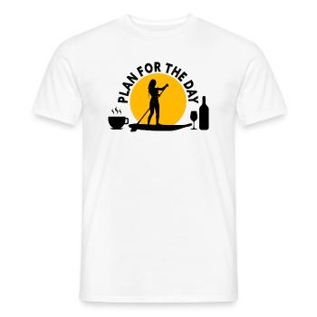 SUP Paddle Board Paddleboard - T-shirt homme - blanc - Devant - AI Model Male 178 dark (178cm)