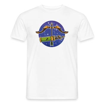 Sagittarius zodiac sign - Men's T-Shirt - white - Front - AI Model Male 178 dark (178cm)