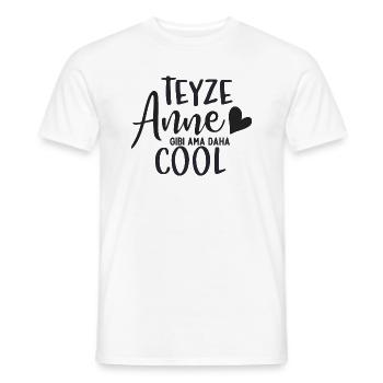 Teyze Anne gibi ama daha - T-shirt homme - blanc - Devant - AI Model Male 178 dark (178cm)