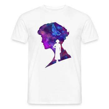 Fantastic Beasts Queenie Goldstein Silhouette - Men's T-Shirt - white - Front - AI Model Male 178 dark (178cm)