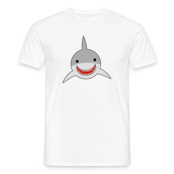 requin - T-shirt homme - blanc - Devant - AI Model Male 178 dark (178cm)