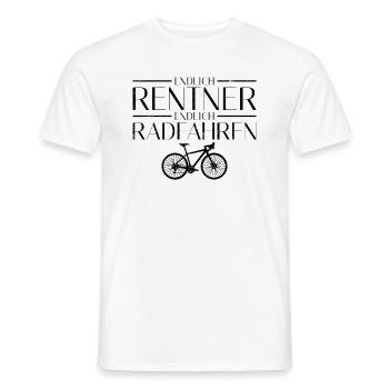 Endlich Rentner Endlich Radfahren Fahrradfahrer - Männer T-Shirt - Weiß - Vorne - AI Model Male 178 dark (178cm)