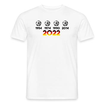 Fußball Deutschland Football Weltmeisterschaft - Männer T-Shirt - Weiß - Vorne - AI Model Male 178 dark (178cm)