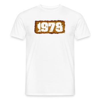 1978 - T-shirt homme - blanc - Devant - AI Model Male 178 dark (178cm)