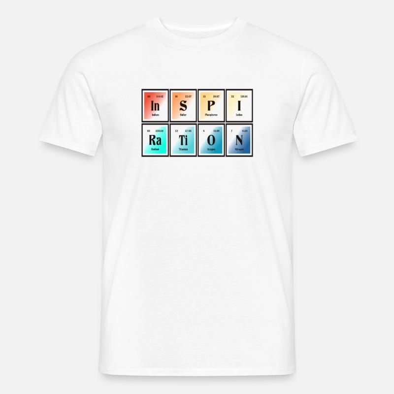 Inspiration | Periodensystem der Elemente - Männer T-Shirt - Weiß