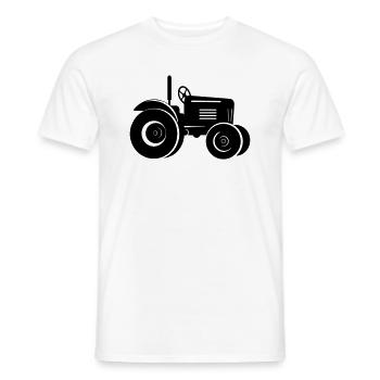 Traktor - Männer T-Shirt - Weiß - Vorne - AI Model Male 178 dark (178cm)