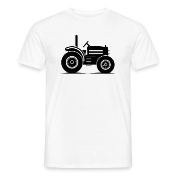 Tractor - Men's T-Shirt - white - Front - AI Model Male 178 dark (178cm)