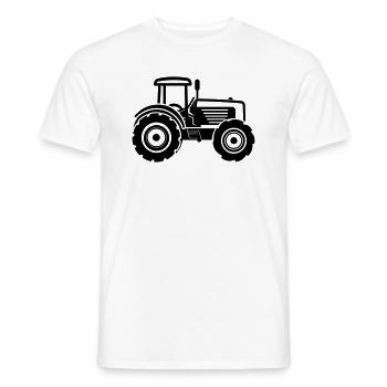 Tractor - Men's T-Shirt - white - Front - AI Model Male 178 dark (178cm)