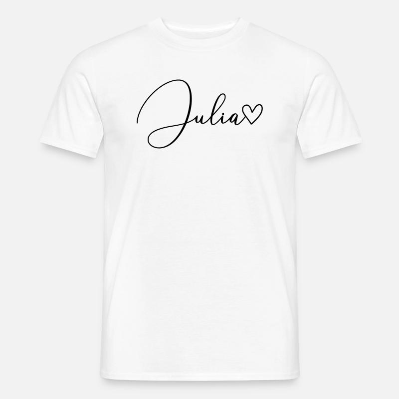 Julia Name Vorname Mädchen - Männer T-Shirt - Weiß