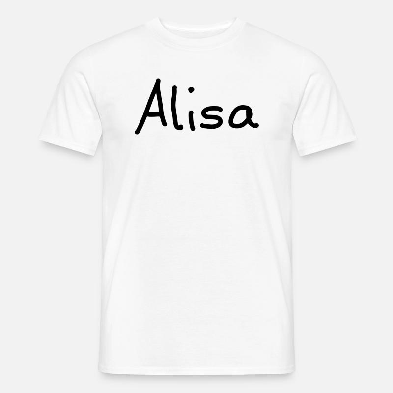 Alisa - Männer T-Shirt - Weiß