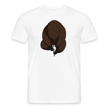 Riding Bear - Men's T-Shirt - white - Front - AI Model Male 178 dark (178cm)