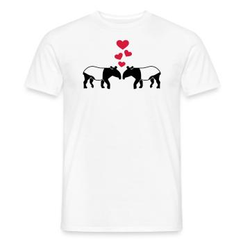 Tapir - T-shirt homme - blanc - Devant - AI Model Male 178 dark (178cm)