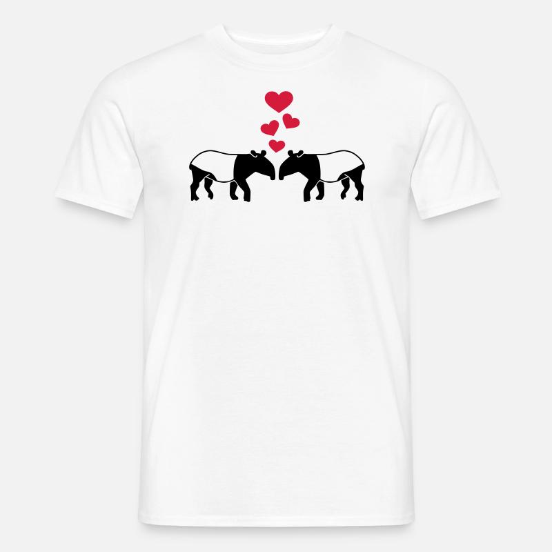 Tapir - Männer T-Shirt - Weiß