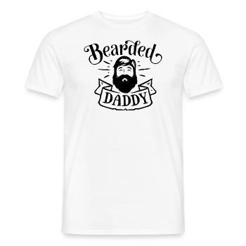 Bearded daddy - T-shirt homme - blanc - Devant - AI Model Male 178 dark (178cm)