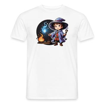 Apprentice Wizard - Men's T-Shirt - white - Front - AI Model Male 178 dark (178cm)