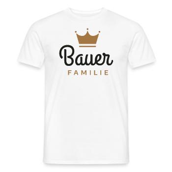 Bauer-Familie - Männer T-Shirt - Weiß - Vorne - AI Model Male 178 dark (178cm)