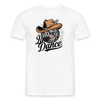 Linedans - Mænd T-shirt - hvid - Foran - AI Model Male 178 dark (178cm)