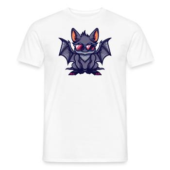 Fledermaus Comic Cool - Männer T-Shirt - Weiß - Vorne - AI Model Male 178 dark (178cm)