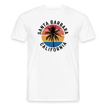 Californie Santa Barbara - T-shirt homme - blanc - Devant - AI Model Male 178 dark (178cm)