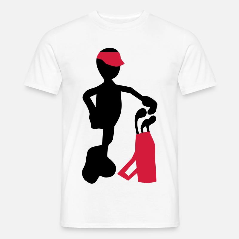 Golf - Männer T-Shirt - Weiß