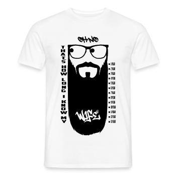 That's how long I've known my wife - Men's T-Shirt - white - Front - AI Model Male 178 dark (178cm)