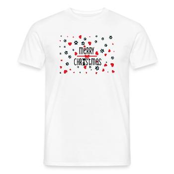 Fröhliche Katzen - Männer T-Shirt - Weiß - Vorne - AI Model Male 178 dark (178cm)