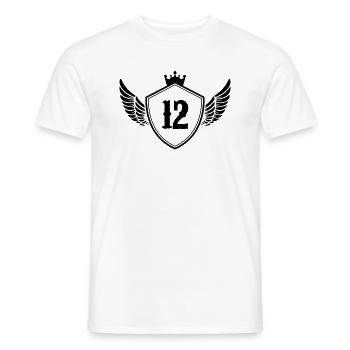 Coat of arms 12 - Men's T-Shirt - white - Front - AI Model Male 178 dark (178cm)