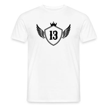 Armoiries 13 - T-shirt homme - blanc - Devant - AI Model Male 178 dark (178cm)