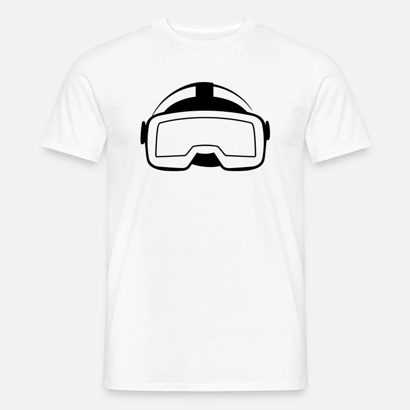 Virtual-Reality-Maske - Männer T-Shirt - Weiß