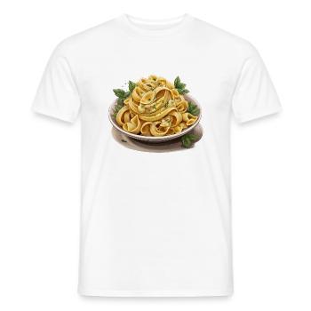 Pâtes alimentaires - T-shirt homme - blanc - Devant - AI Model Male 178 dark (178cm)