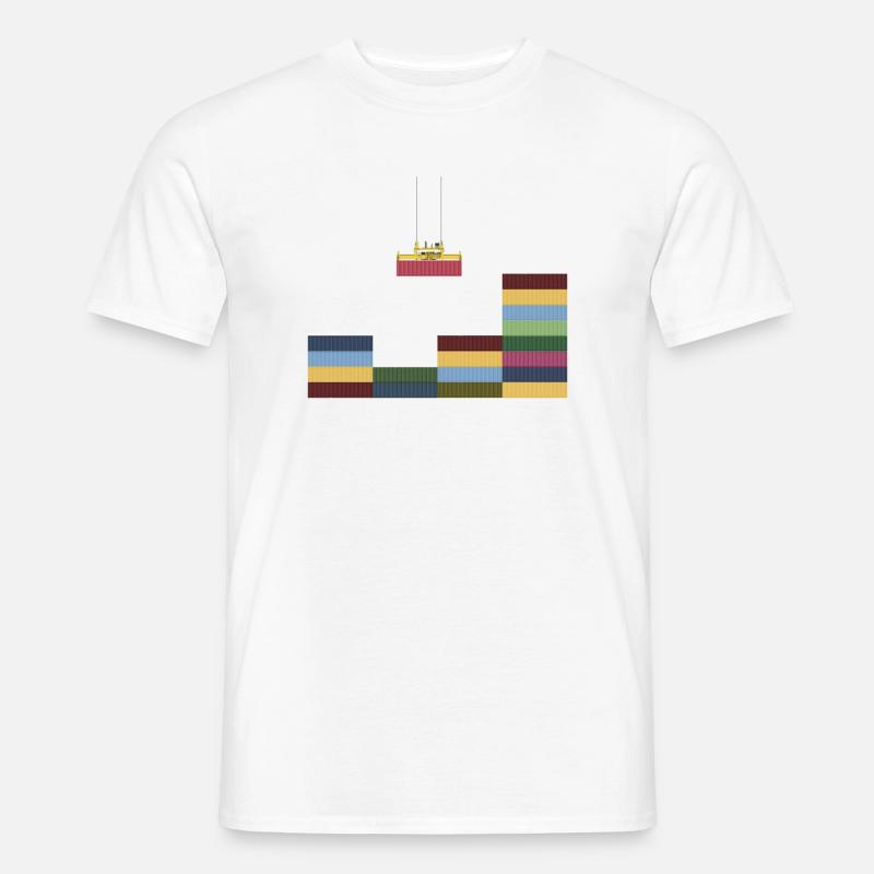 Kontener - T-shirt męski - biały