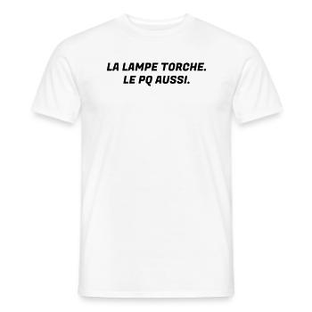 Humour - Drôle - Blague - Rire - Fun - Cool - T-shirt homme - blanc - Devant - AI Model Male 178 dark (178cm)