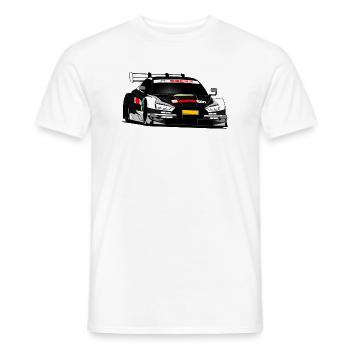 Racecar - Männer T-Shirt - Weiß - Vorne - AI Model Male 178 dark (178cm)