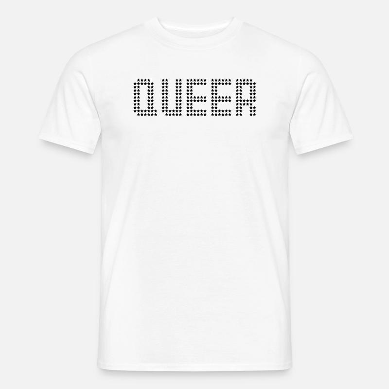 Queer - Männer T-Shirt - Weiß