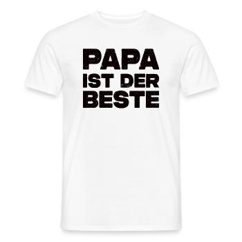 Papa Ist Der Beste - Männer T-Shirt - Weiß - Vorne - AI Model Male 178 dark (178cm)