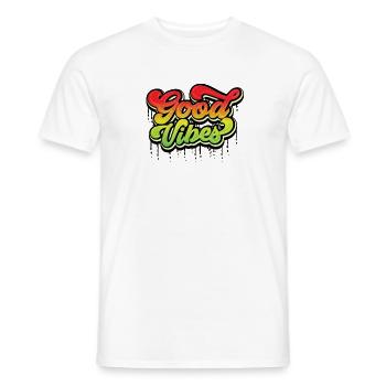 Good Vibes - Männer T-Shirt - Weiß - Vorne - AI Model Male 178 dark (178cm)