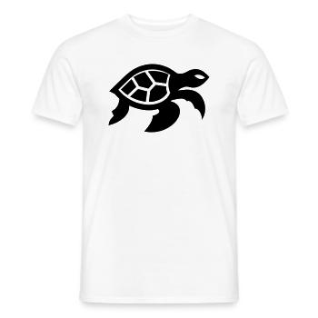 tortoise - Men's T-Shirt - white - Front - AI Model Male 178 dark (178cm)
