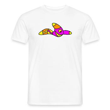 Wurm shirt - Männer T-Shirt - Weiß - Vorne - AI Model Male 178 dark (178cm)