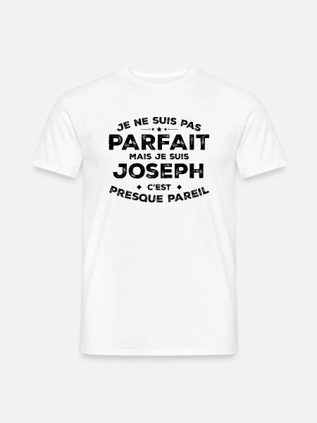 Joosef Etunimi, asenne Huumori Joosef - Miesten T-paita - valkoinen