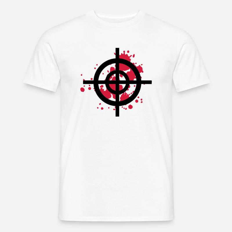 ziel blut schütze css - Männer T-Shirt - Weiß