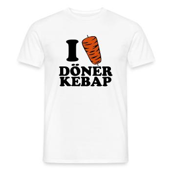 Döner - Männer T-Shirt - Weiß - Vorne - AI Model Male 178 dark (178cm)