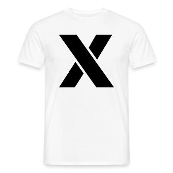 (x) - Männer T-Shirt - Weiß - Vorne - AI Model Male 178 dark (178cm)