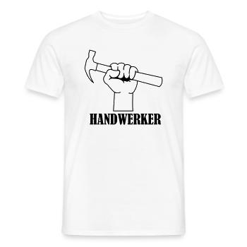 handwerker_01 - Männer T-Shirt - Weiß - Vorne - AI Model Male 178 dark (178cm)