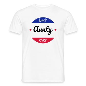 Onkel / Tante / Vetter / Cousin / Kusine - Männer T-Shirt - Weiß - Vorne - AI Model Male 178 dark (178cm)