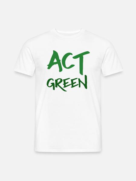 Act Green - Ecology Act Green - T-shirt uomo - bianco